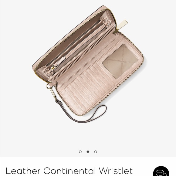 Michael Kors Leather Continental Wristlet - Picture 6 of 6